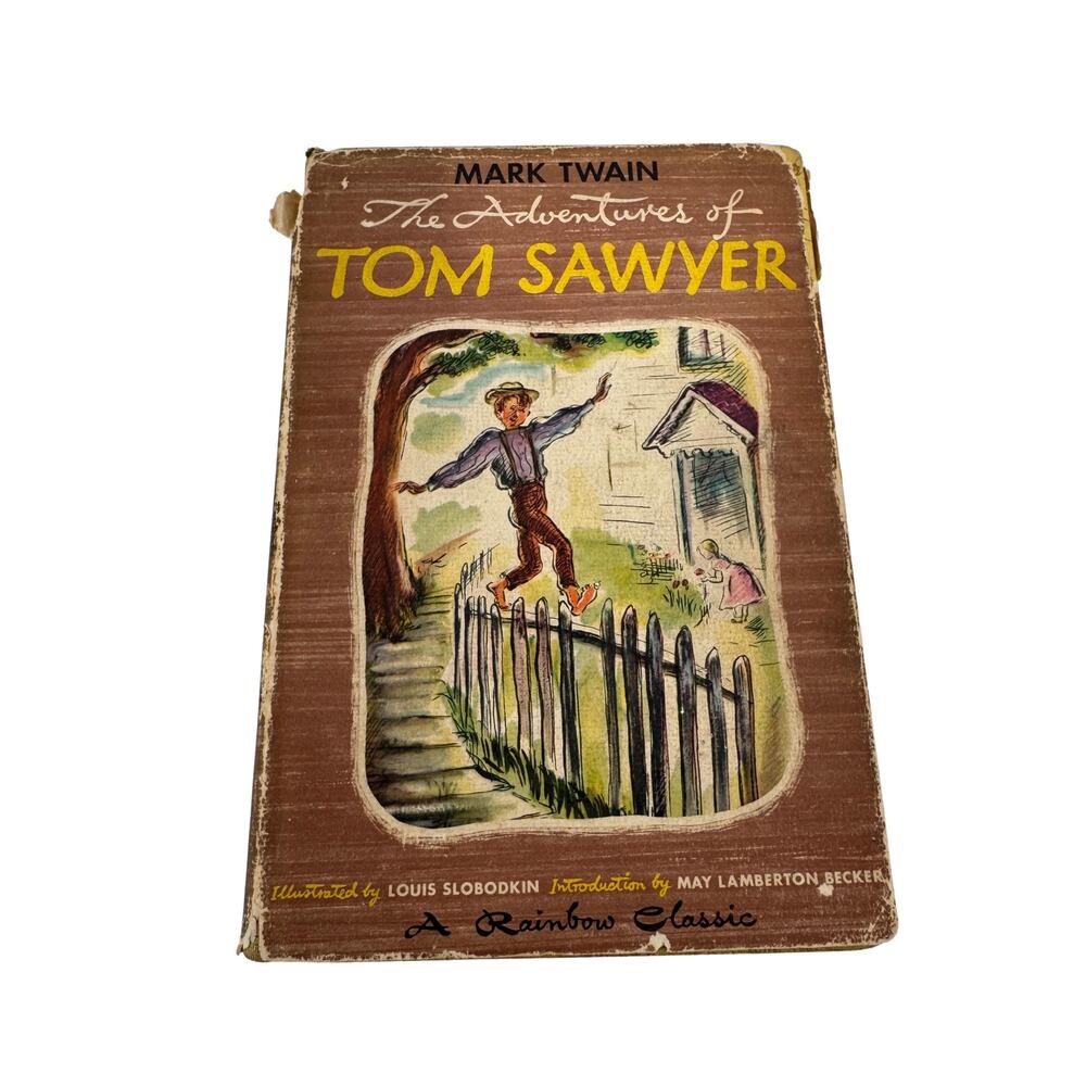 Vintage the adventures of Tom Sawyer 1946 hardcover illustrated hc